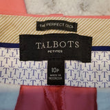 Talbots Petites Pink Mid Rise Perfect Crop Pants Size 10P