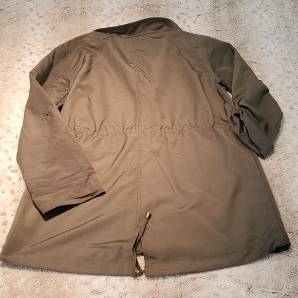 Sanctuary Green Anorak Button Utility Jacket Size S