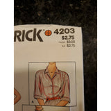 BUTTERICK #4203 SIZE 14 LOOSE FITTING DRESS PATTERN