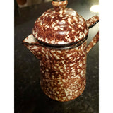 Stangl Pottery Town and Country Spongeware Lidded Coffee Pot