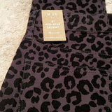 NWT Madewell Flocked Leopard Mid Rise Skinny Jean